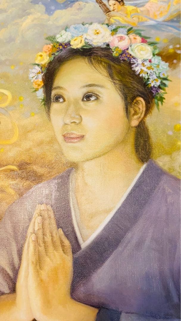 【値下げ】「極楽」　絵画　米海翔作　2017年