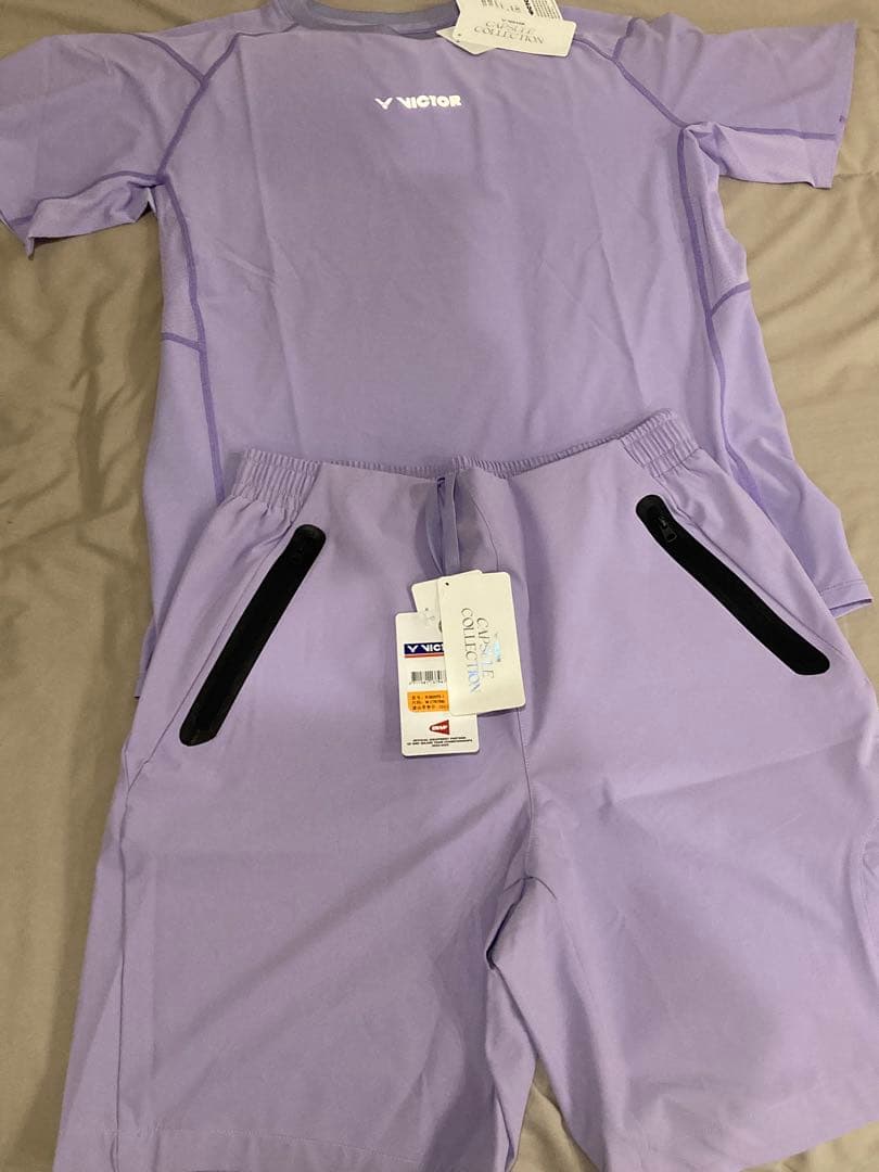 【日本未発売・1点限り】 VICTOR CAPSULE パープルセット　L/M