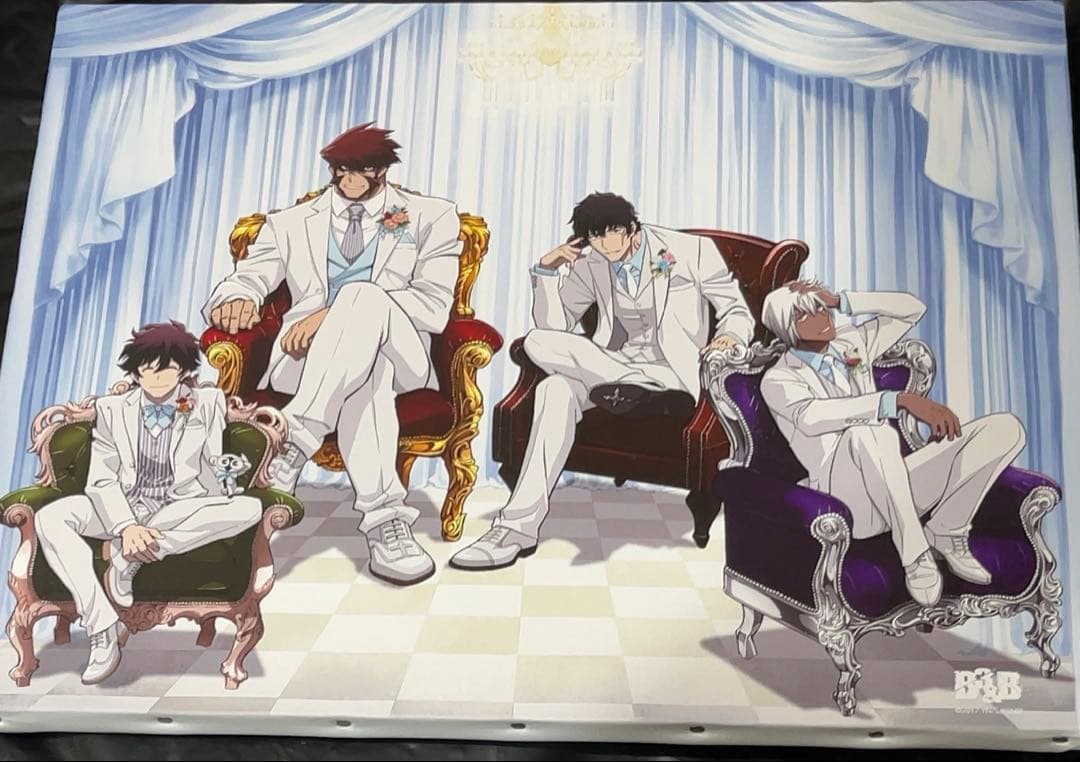 血界戦線　キャンバスアートパネル　白スーツ　クラウス　レオナルド　ザップ