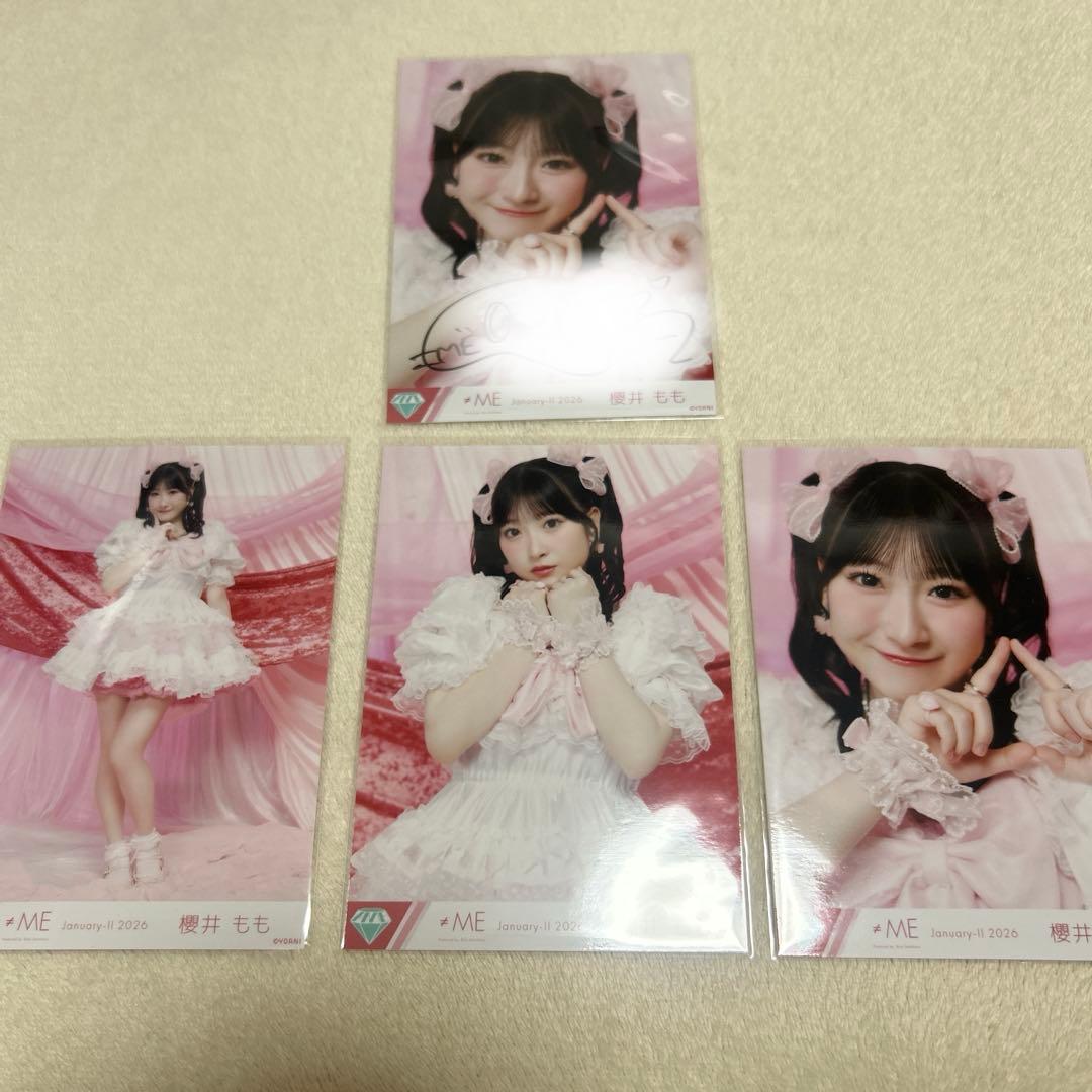 ≠ME ノイミー 櫻井もも きゅんかわ人生 生写真 直筆