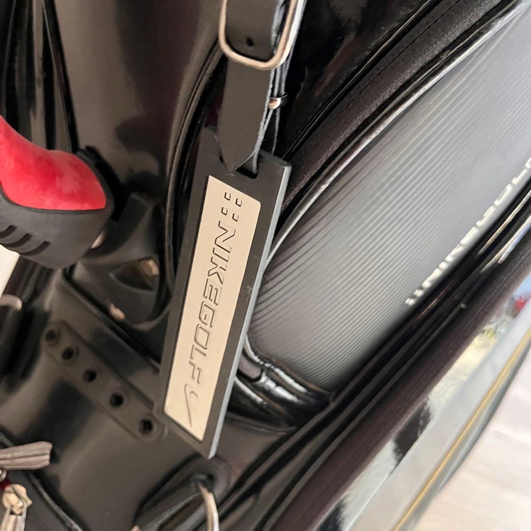 【希少】NIKE GOLF キャディバッグ 9型 ブラック×レッド