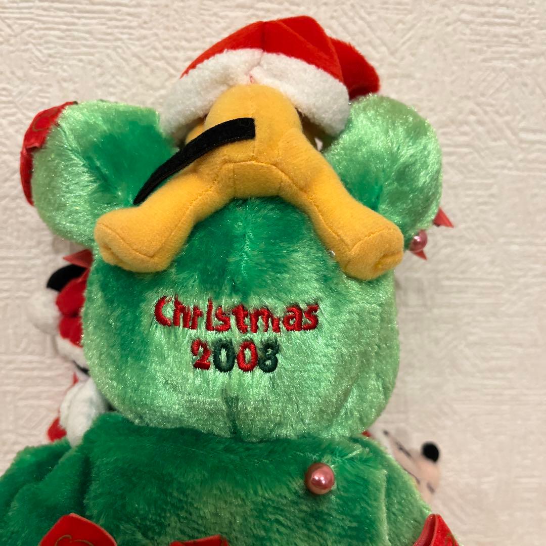 レア‼️希少タグ付きミッキープルートミニー クリスマスツリーぬいぐるみ2008年製