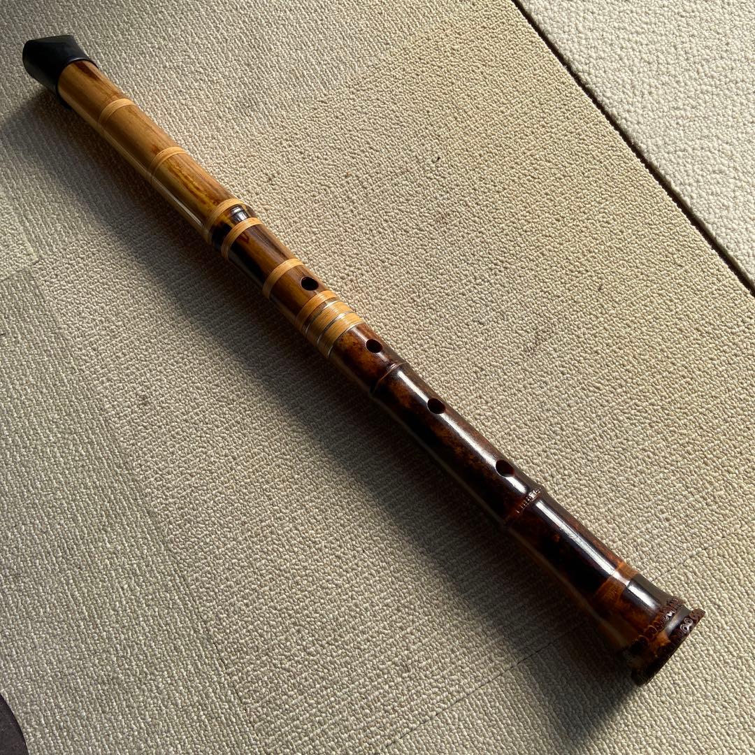 249⭐️尺八真山銘　一尺九寸管　真山銘三印