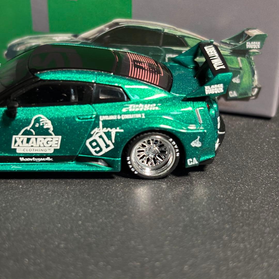 MINIGT LBWK × XLARGE GT NISSAN 35GT 緑