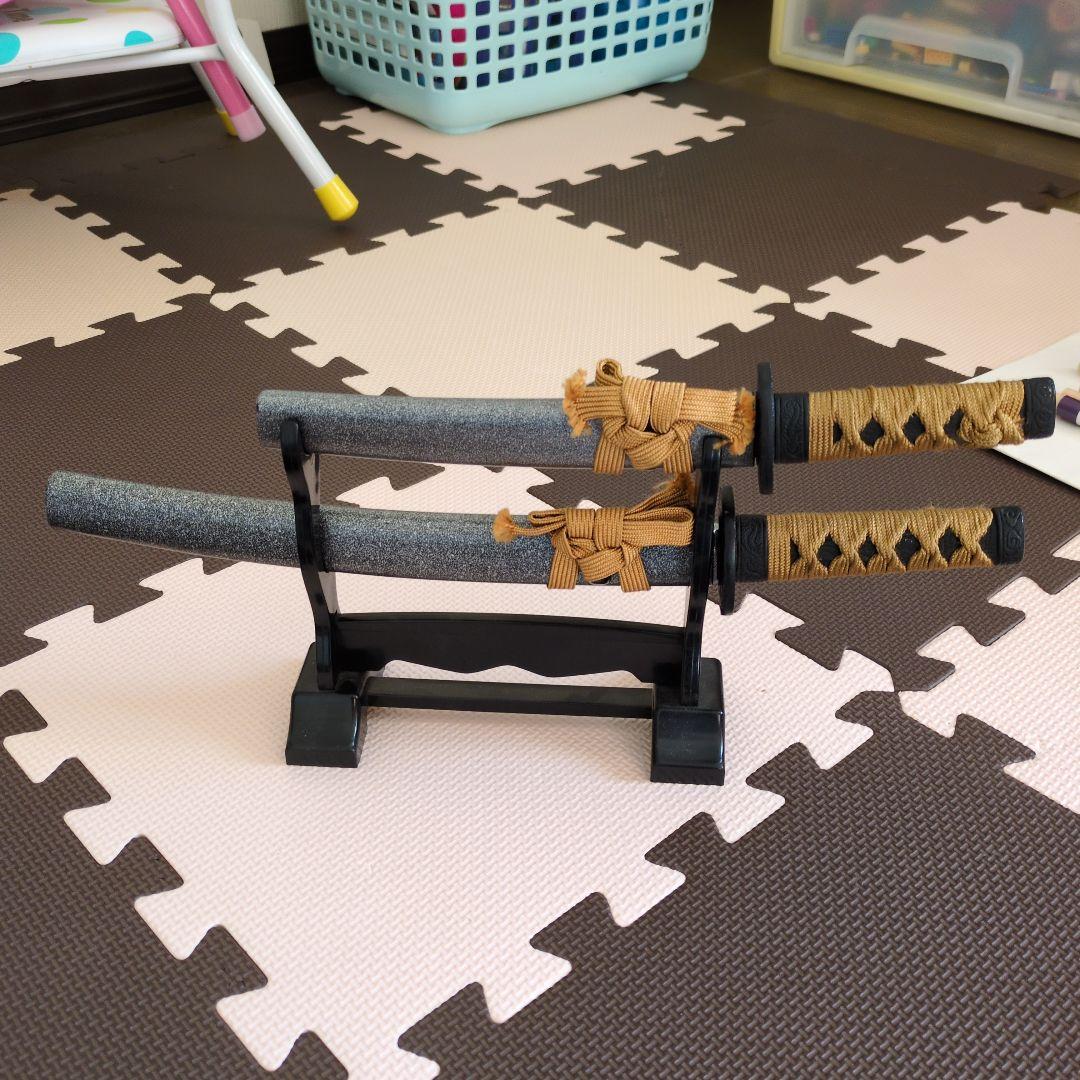 日本刀レプリカ 2本セット スタンド付き　模造刀　値下