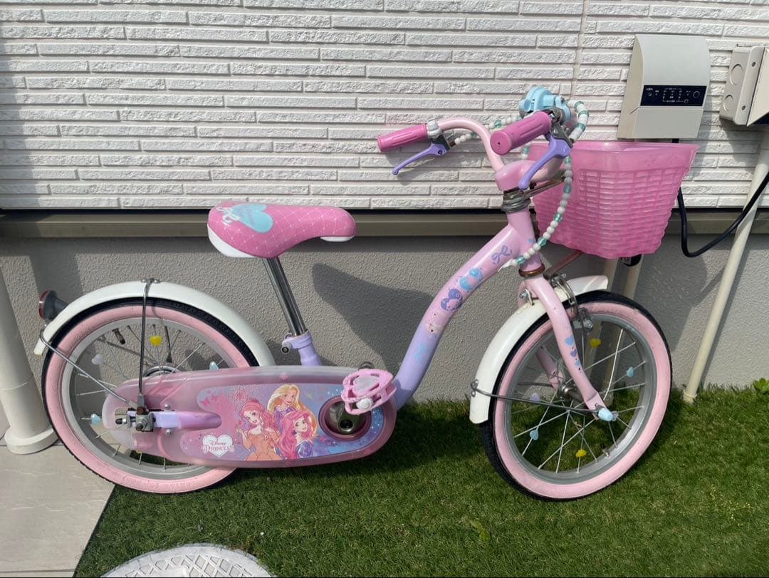 幼児用自転車 プリンセスデザイン ピンク