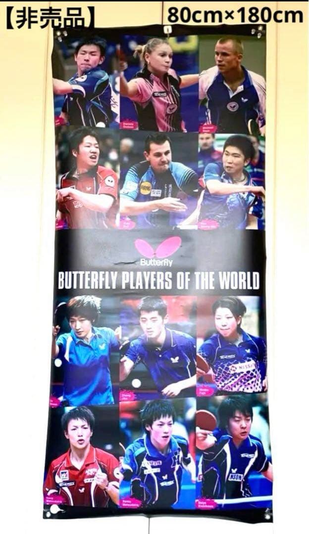 バタフライ PRAYERS OF YEAR 販促用特大タペストリー 卓球 水谷隼