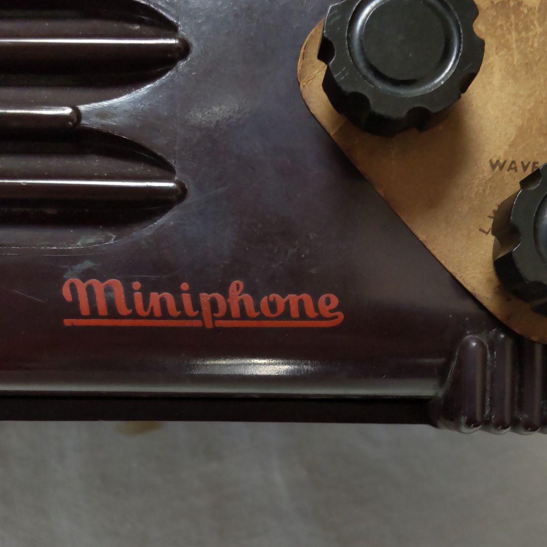 1940年代前半、イギリス、minipnone真空管ラジオ。