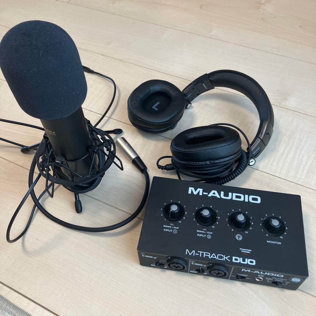 M-AUDIO M-TRACK DUO オーディオインターフェイス　マイクセット