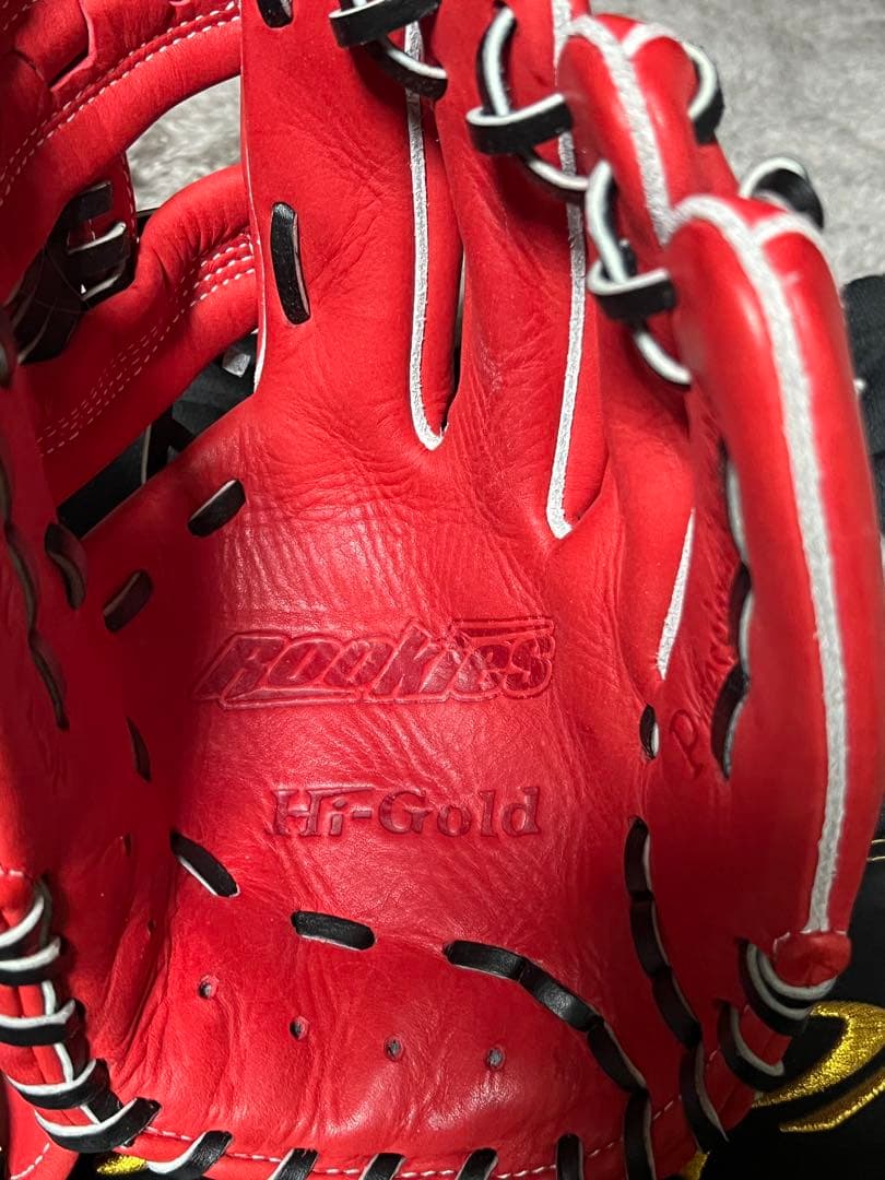 【新品最安値】ハイゴールド少年軟式野球グローブ湯もみ型付け済❣️限定モデル