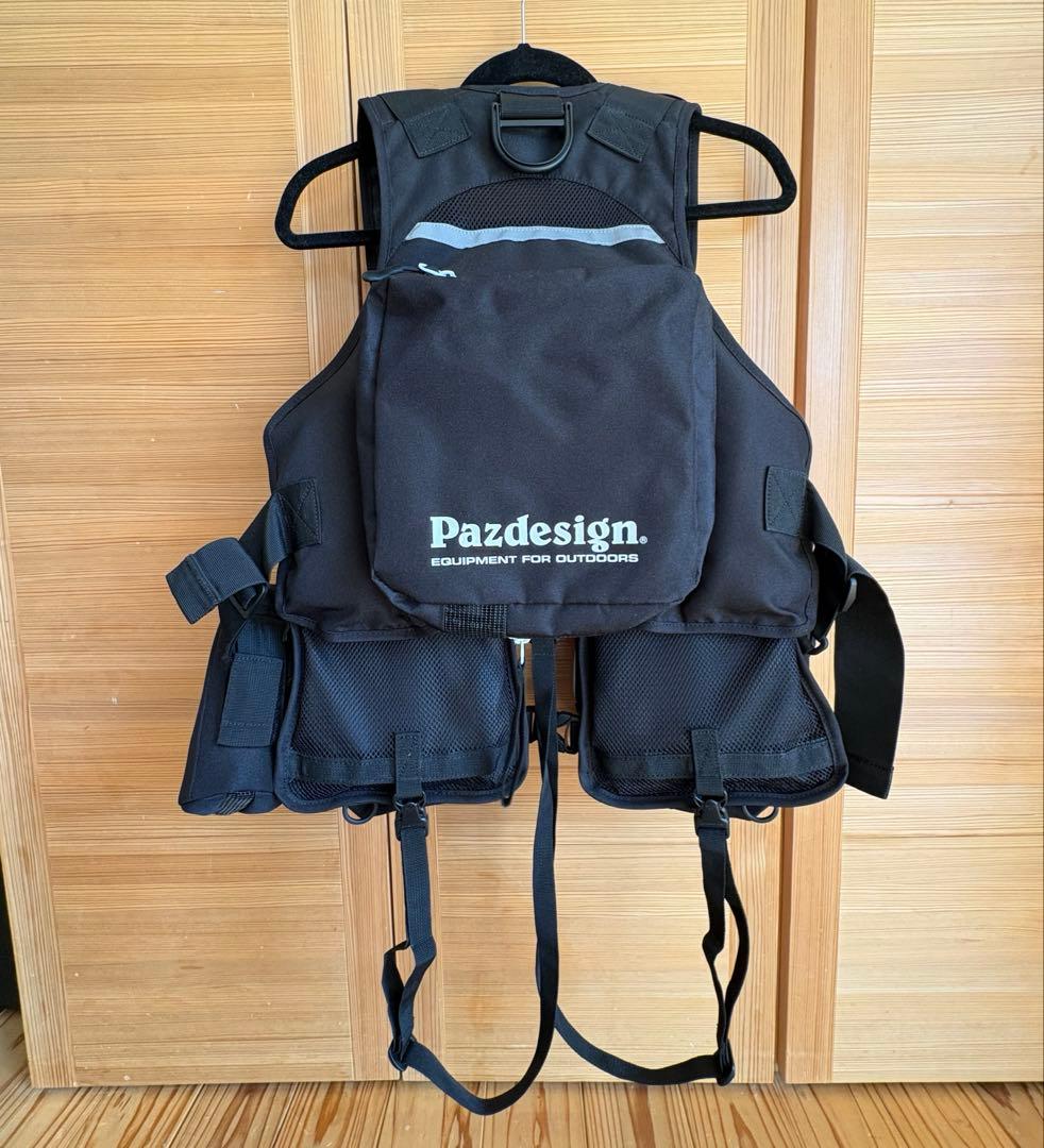 【美品】Pazdesign PSLマルチゲームベスト ブラックホワイト