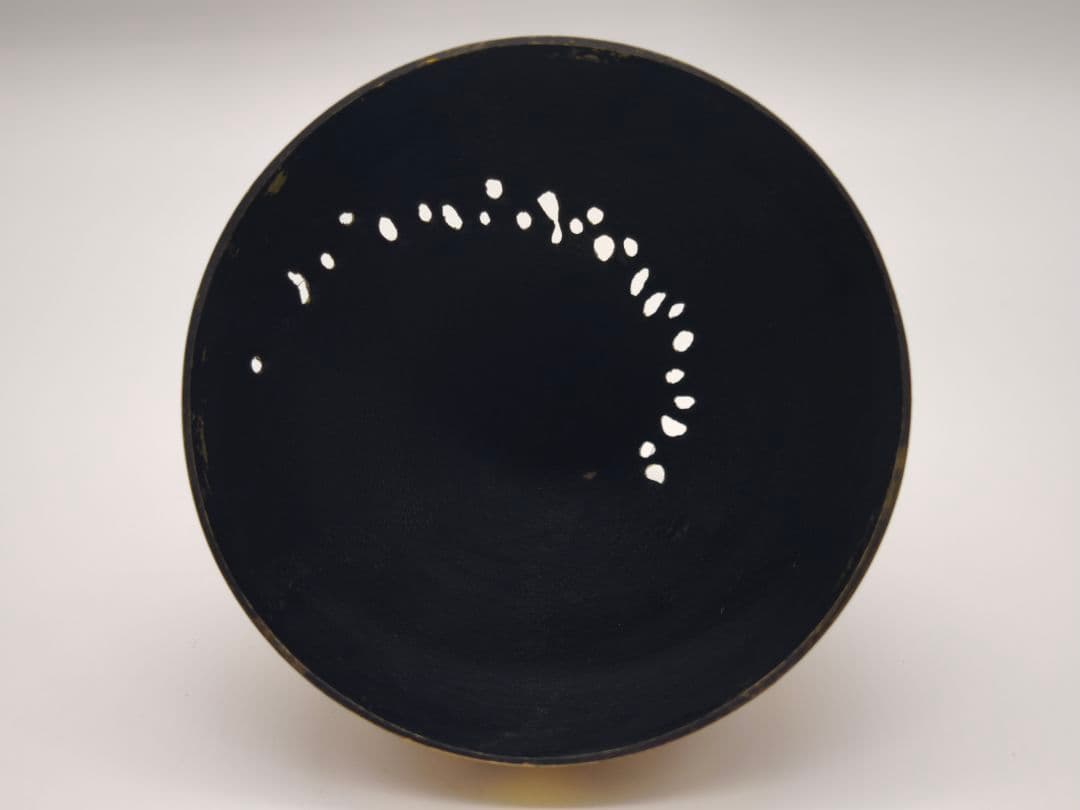 高岡銅器 透かし模様 香炉 真鍮製 金色仕上げ 工芸品 仏具 ヴィンテージ