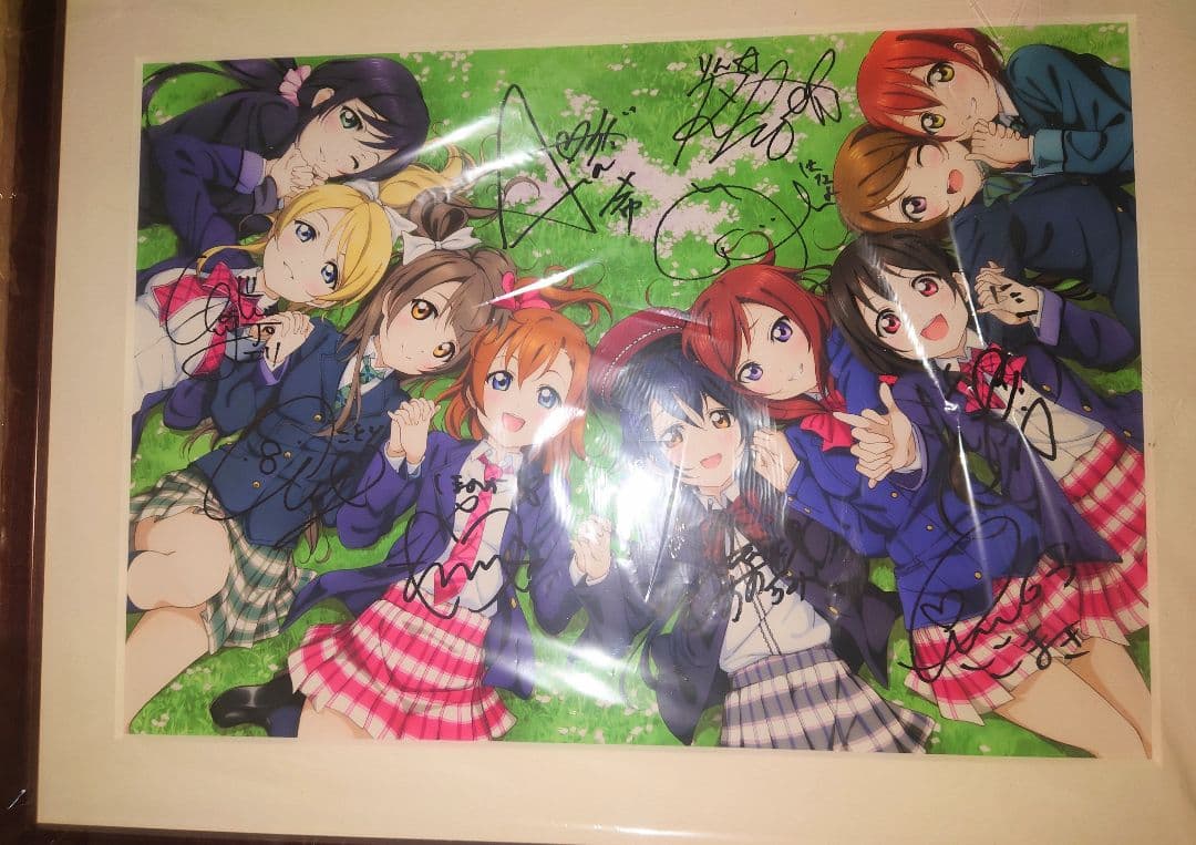 ラブライブ μ's キャスト９人 直筆サイン入り 複製原画