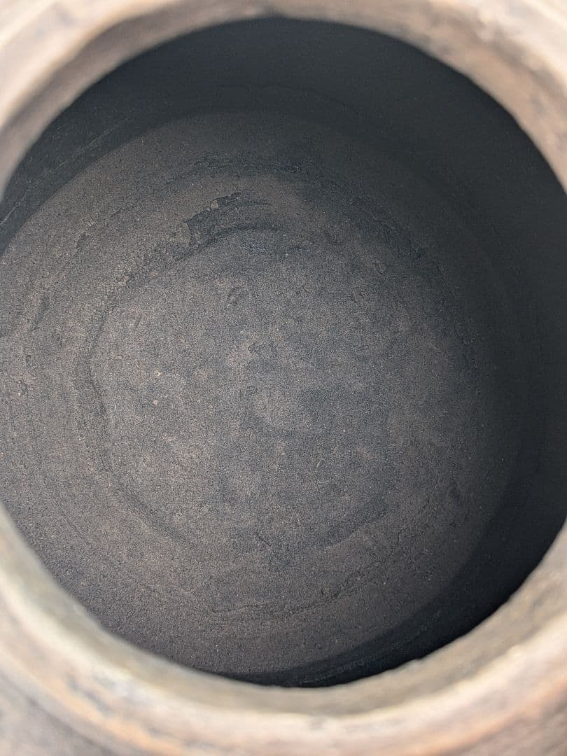 焼き締め陶 蟹彫魚籃型水指 抹茶道具 茶器 水差 容器 ビク 藤籠 竹籠 魚籠