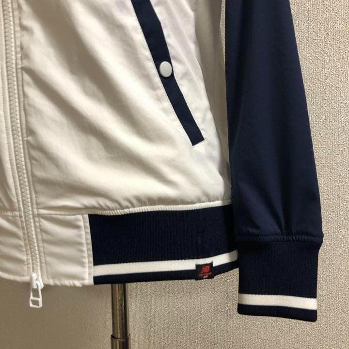 ニューバランスゴルフ ダブルジップ パーカー ネイビー×ホワイト サイズ1