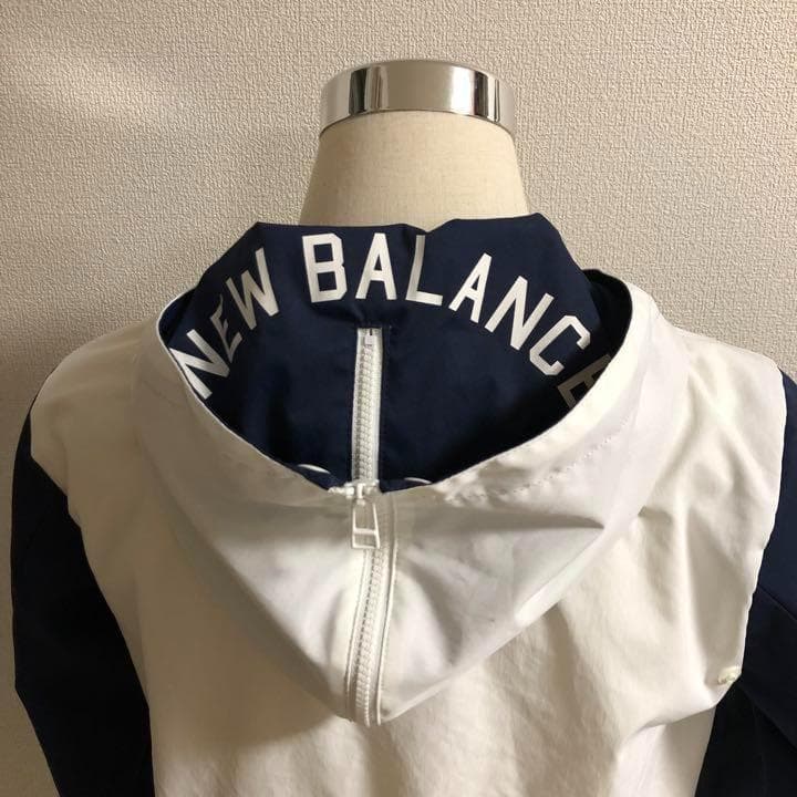 ニューバランスゴルフ ダブルジップ パーカー ネイビー×ホワイト サイズ1