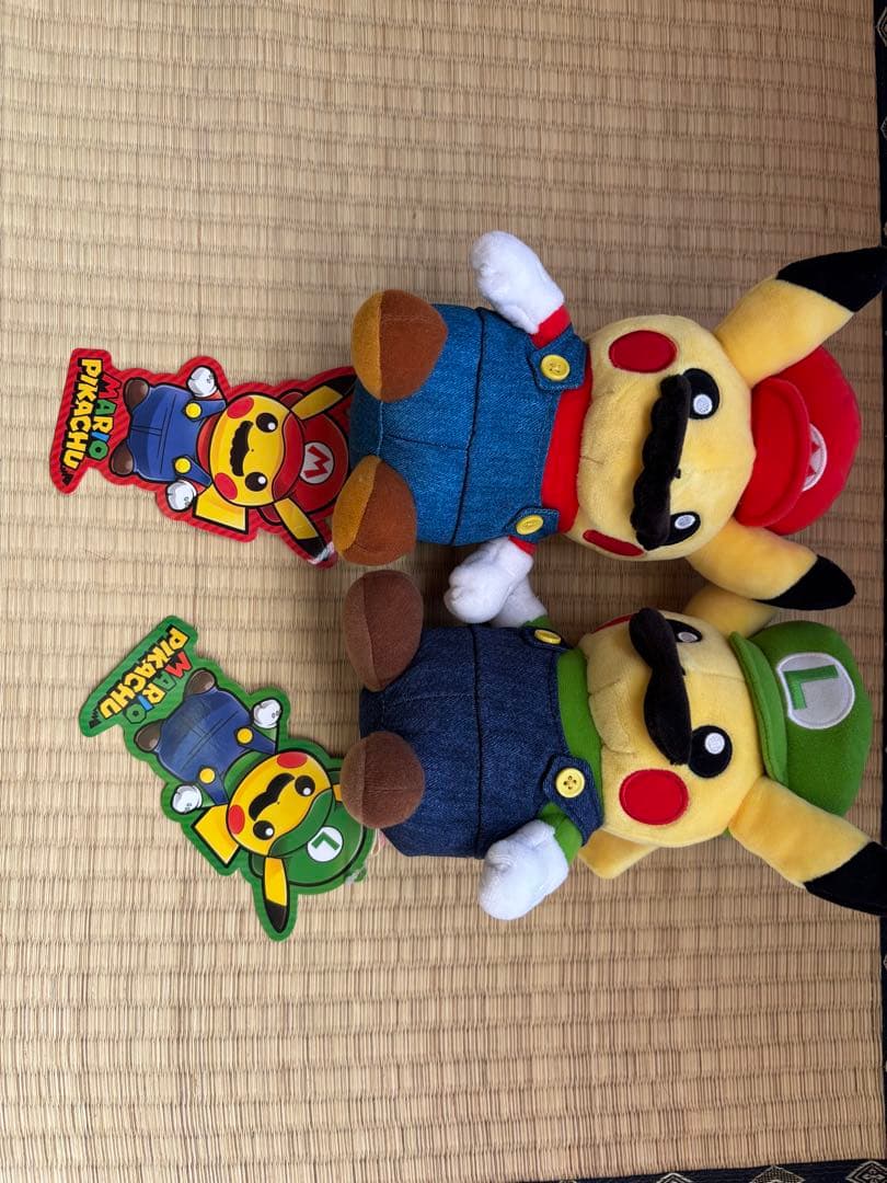 マリオ・ルイージ ピカチュウ ぬいぐるみ