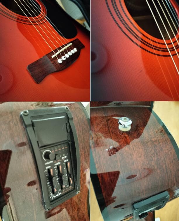 Fender CD-60CE SBST サンバースト エレアコ 純正ハードケース