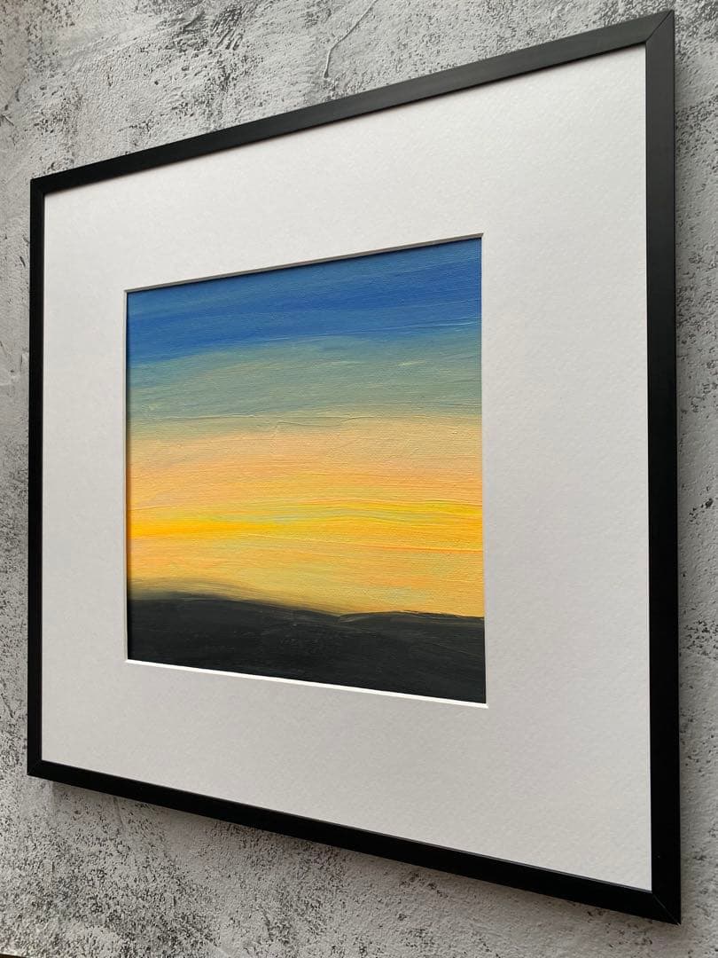 原画/抽象画/モダンアート/現代アート/アクリル画 This monent 海