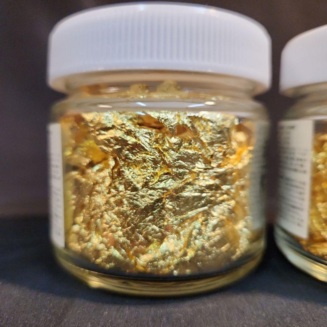 純金箔 K-1 料理用　新品１本　おまけ半分くらい１本