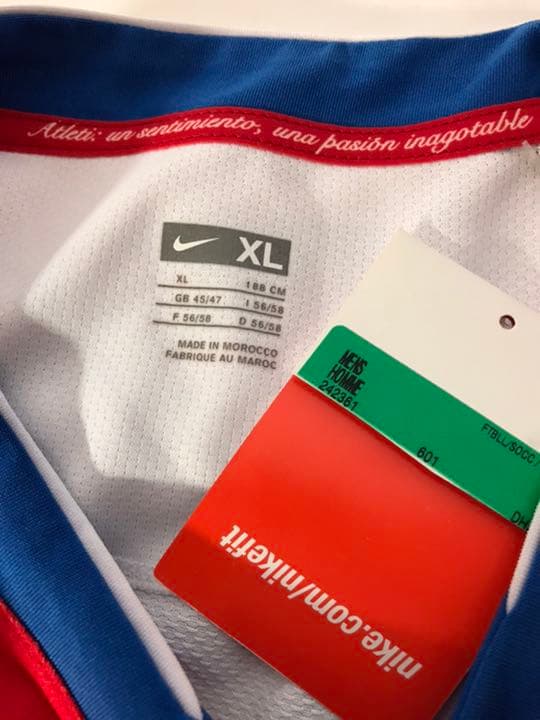 新品正規品NIKE アトレティコ・マドリード「10」アグエロ半袖XLユニフォーム