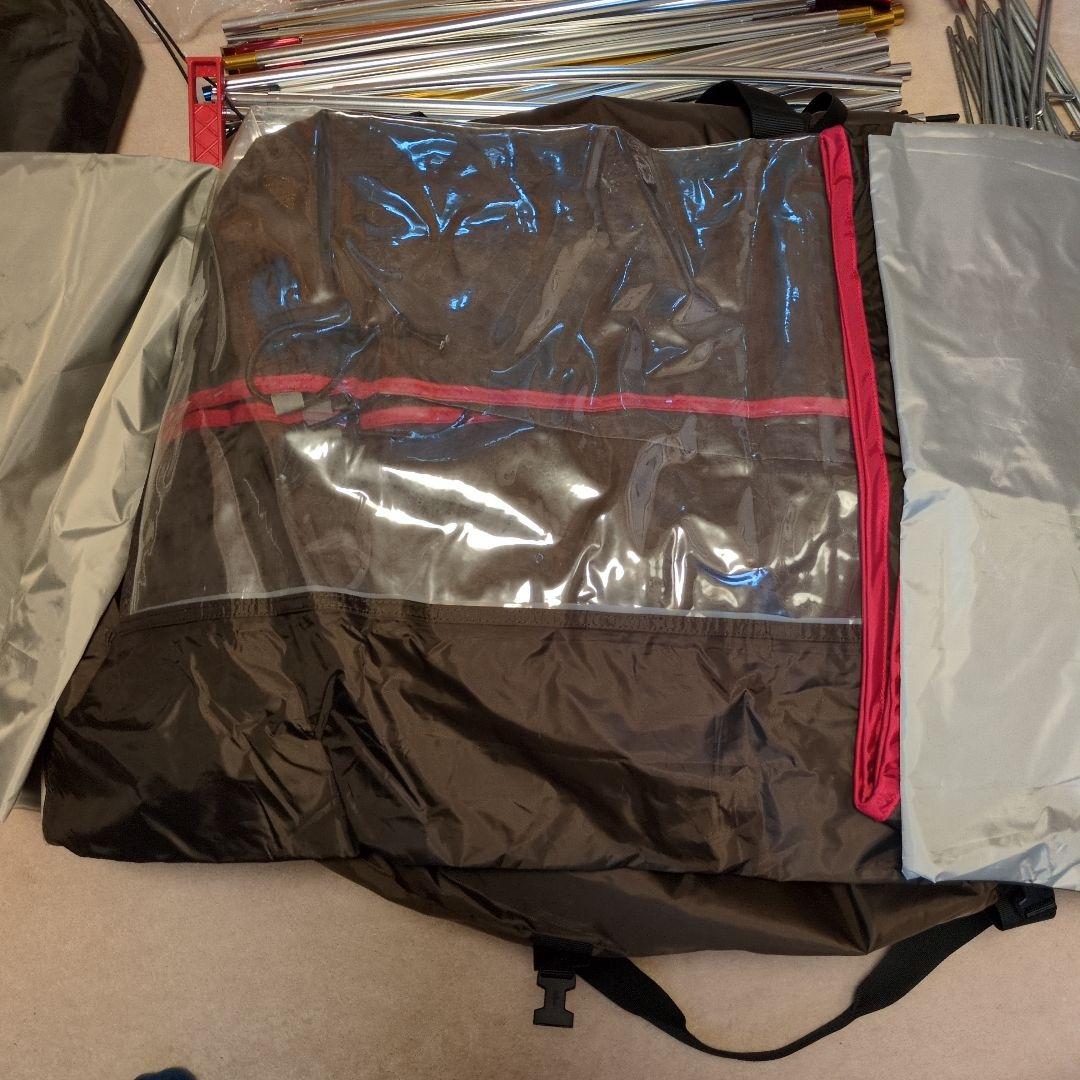 コールマン4S WIDE 2-ROOM CURVE グランドシート付き