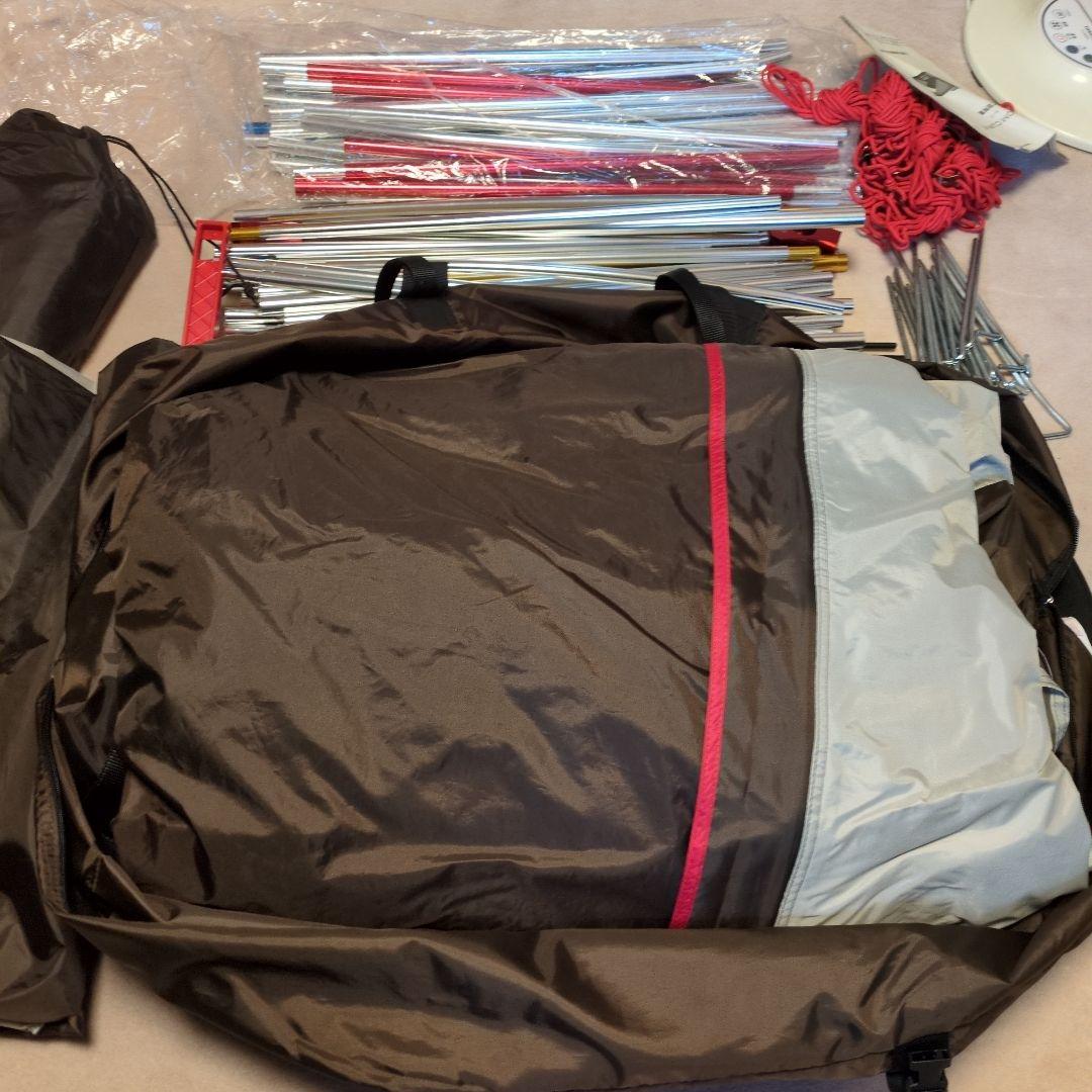 コールマン4S WIDE 2-ROOM CURVE グランドシート付き