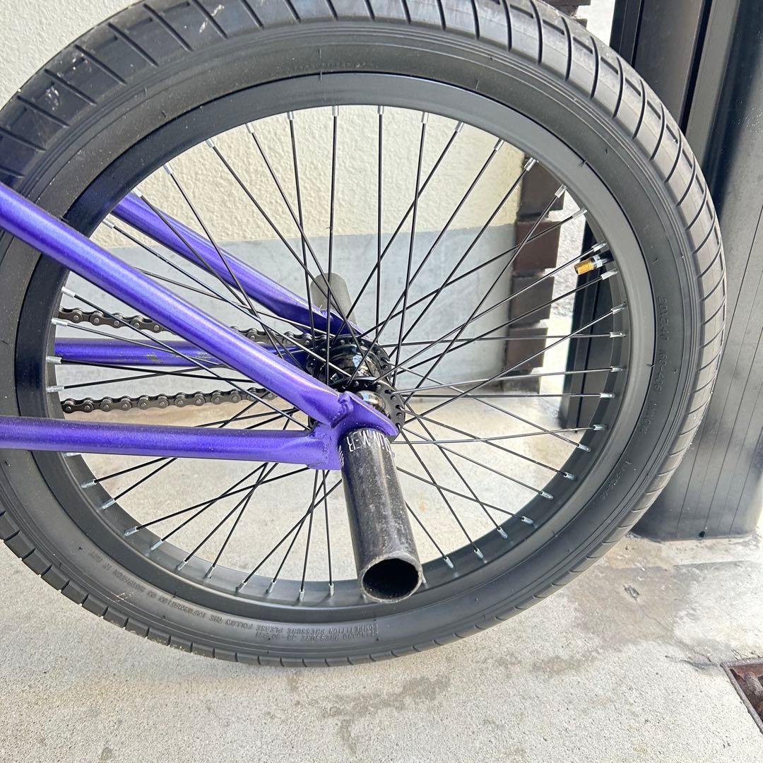 大阪鶴見区直接引取りBMXバイク パープル カラフルステム