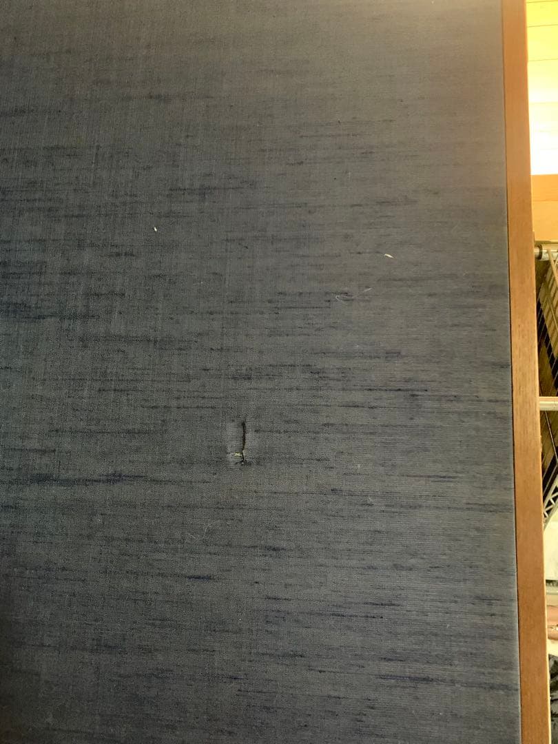 桜と姫路城の風景画　屏風式　日本画　1995年