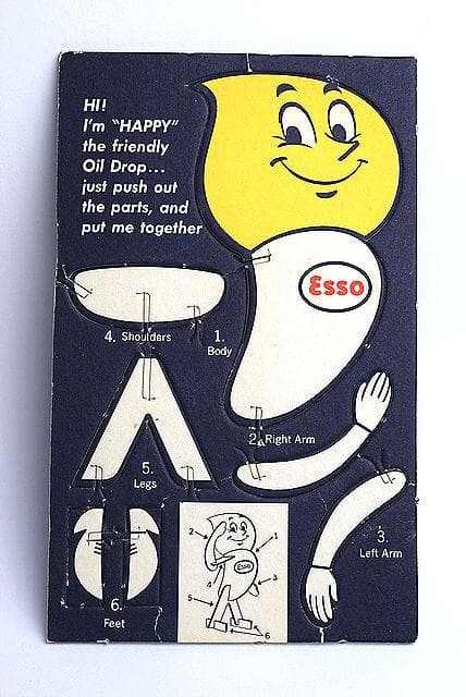 NOS ！ 1960’ｓ ESSO エッソ オイルドロップ ビンテージ TOY