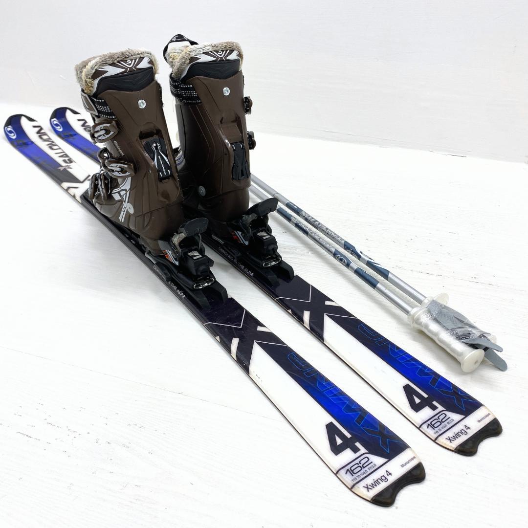 SALOMON サロモン メンズ スキー セット 162cm 27-27.5