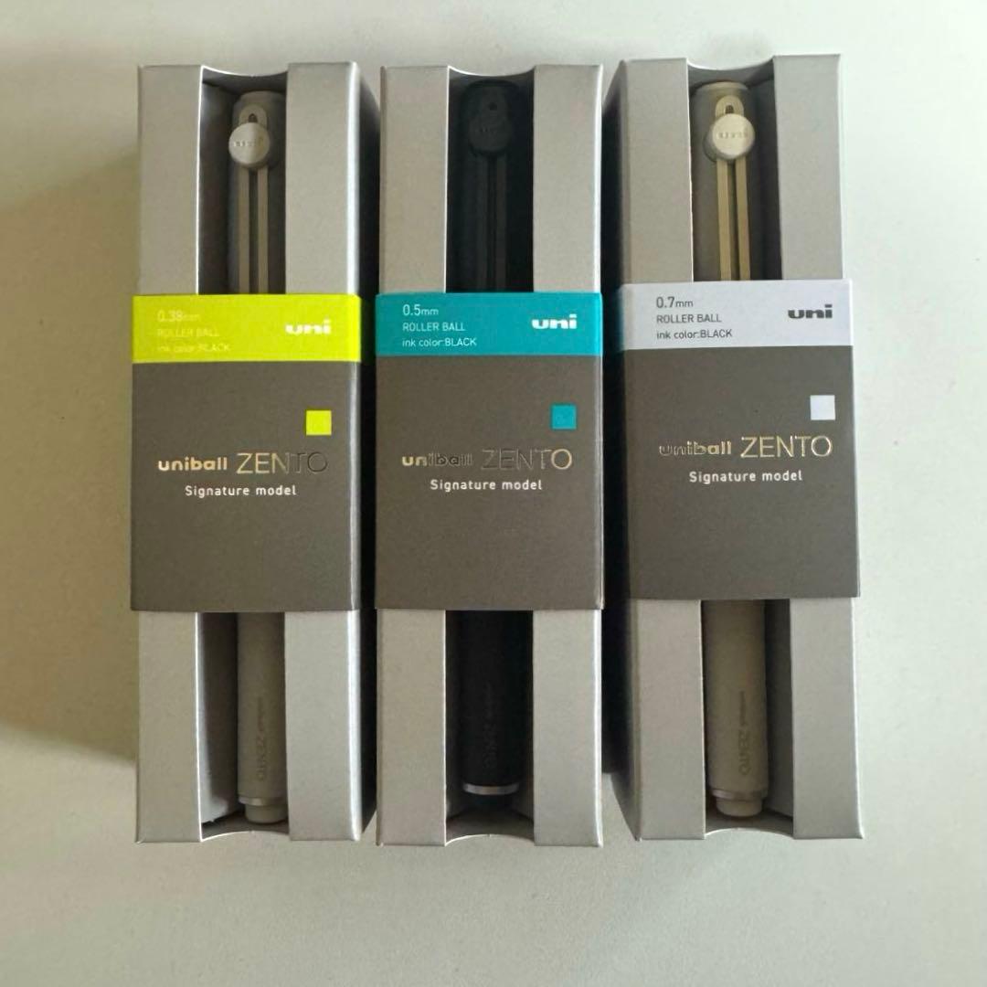 uniball ZENTO ユニボールゼント シグニチャーモデル 3種セット