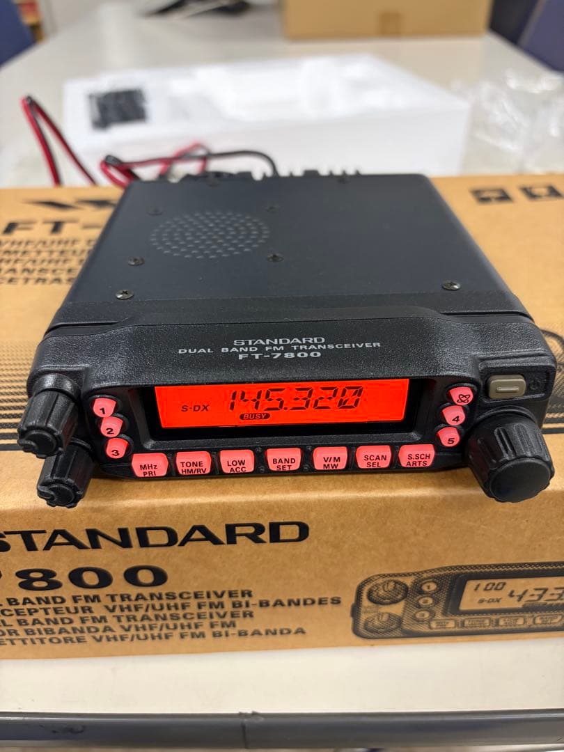 STANDARD FT-7800 デュアルバンド受信機　モービル機