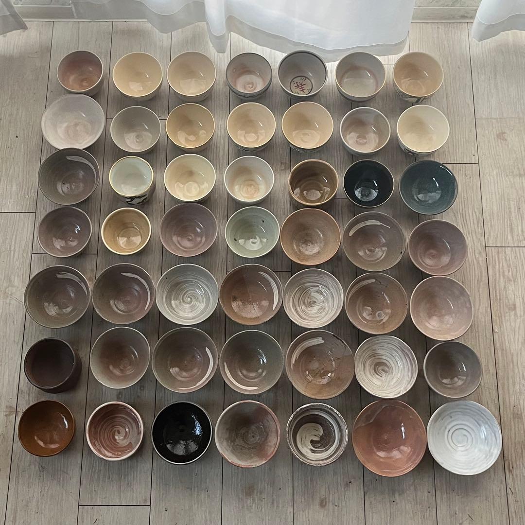 a*8様 茶碗 抹茶碗 数茶碗 まとめて 49点 茶道具 箱無し 陶器 いろいろ