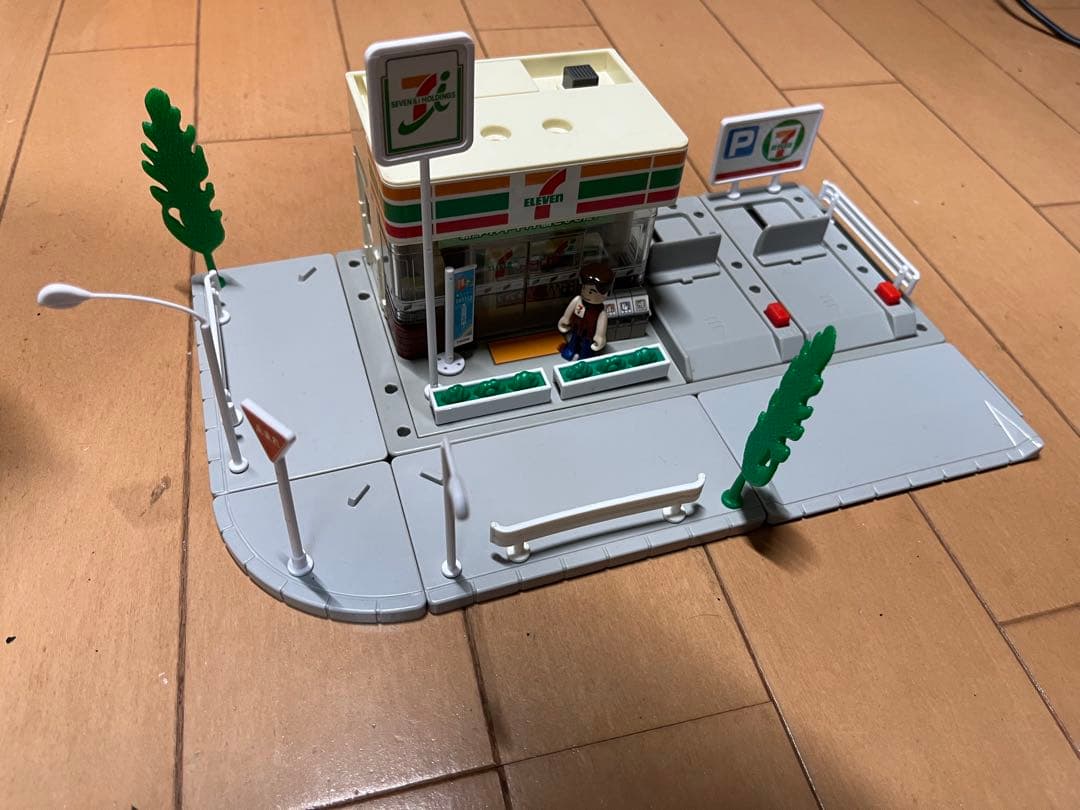 トミカタウン 7点セット トミカ3台付き