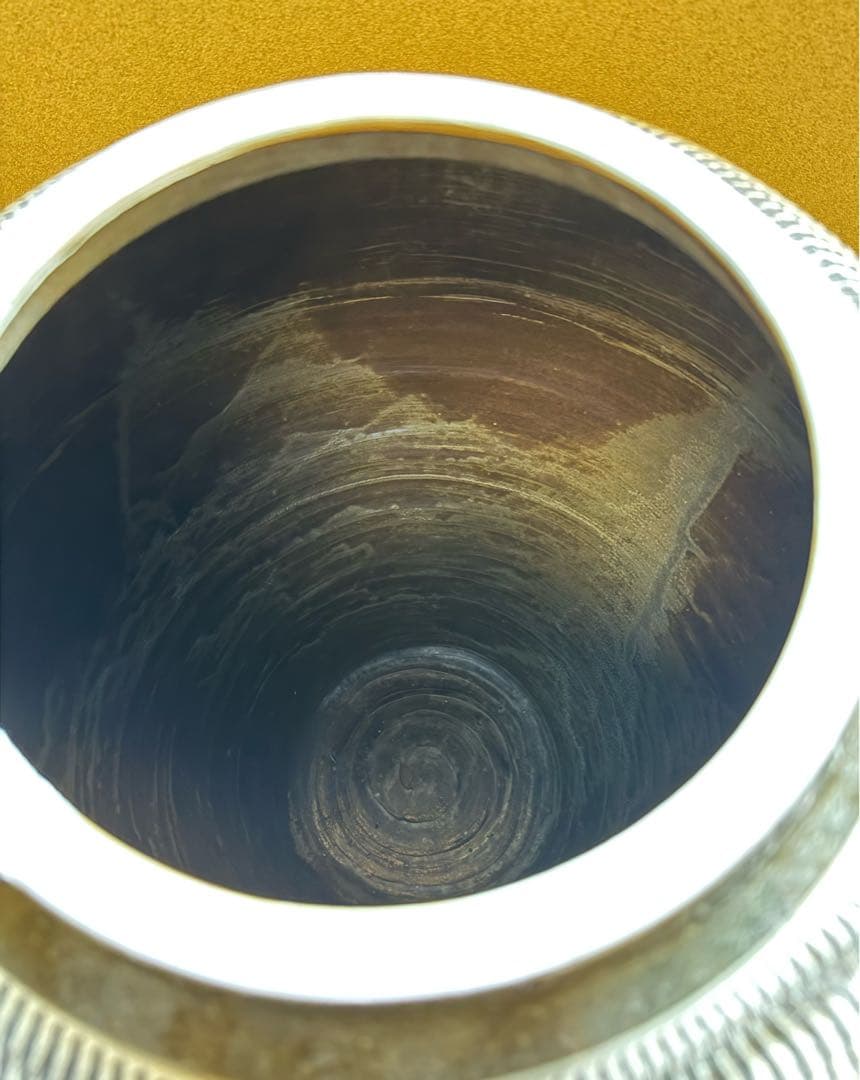 小鹿田焼 飛び鉋 壷