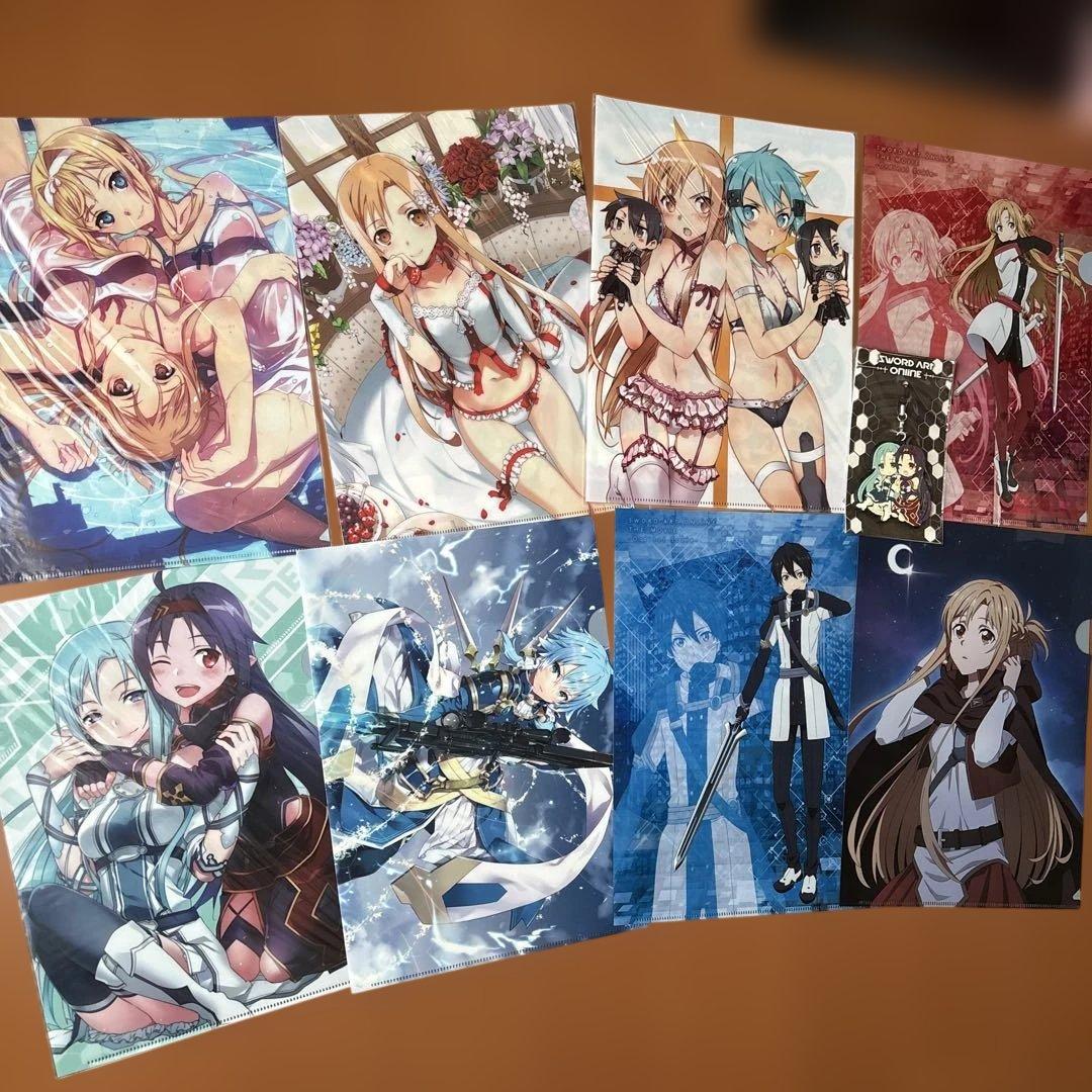 ソードアート・オンライン　ランジェリー　アスナ　アリス クリアファイル　まとめ売