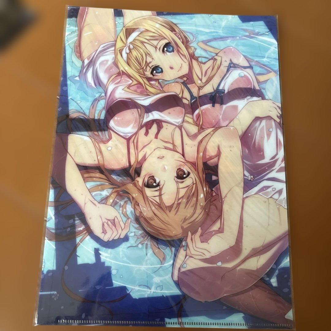 ソードアート・オンライン　ランジェリー　アスナ　アリス クリアファイル　まとめ売