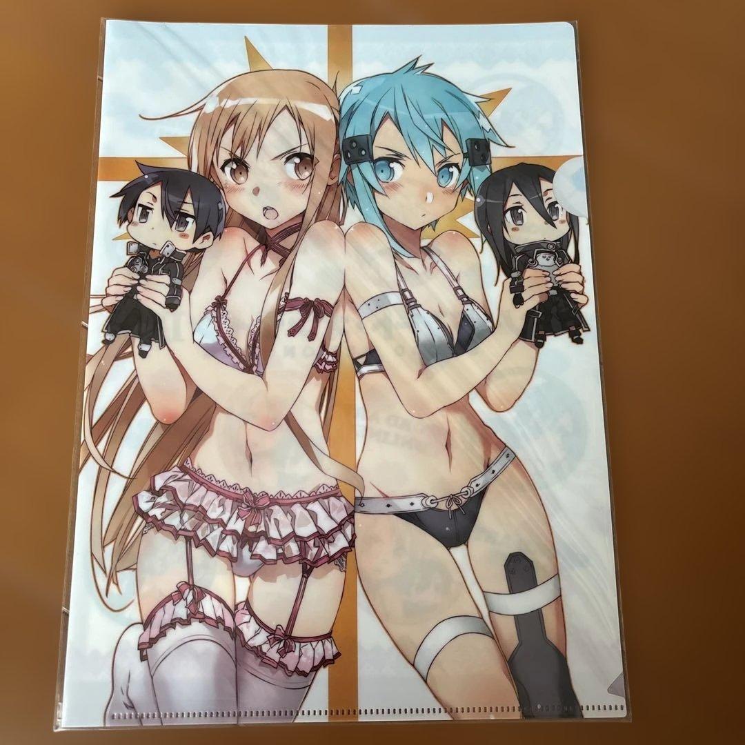 ソードアート・オンライン　ランジェリー　アスナ　アリス クリアファイル　まとめ売