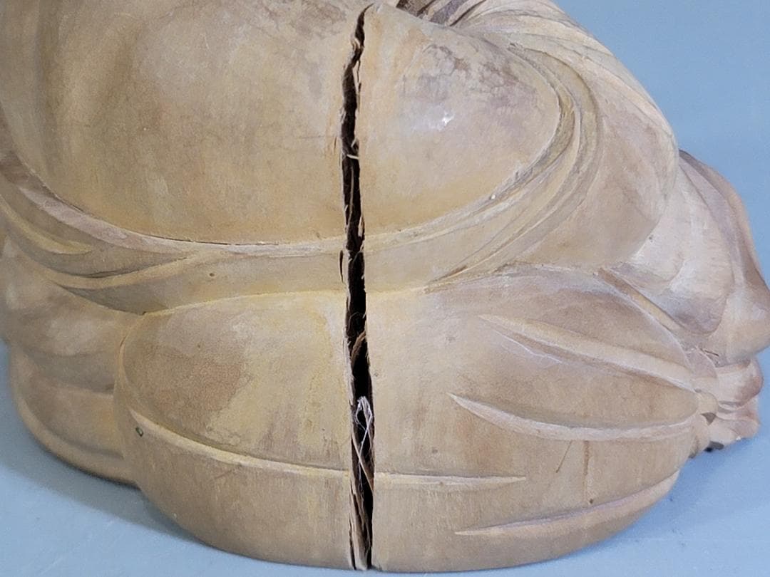 香木 白檀 刻 布袋 361.5g 保証