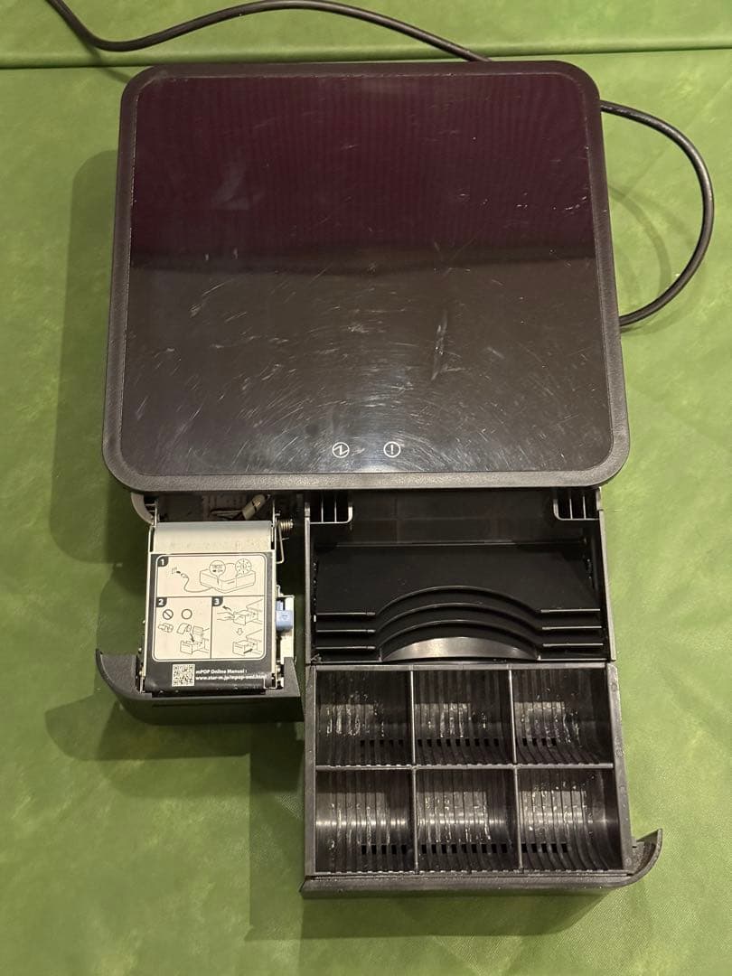 スター精密 mPOP 本体 キャッシュドロア一体型レシートプリンター　黒