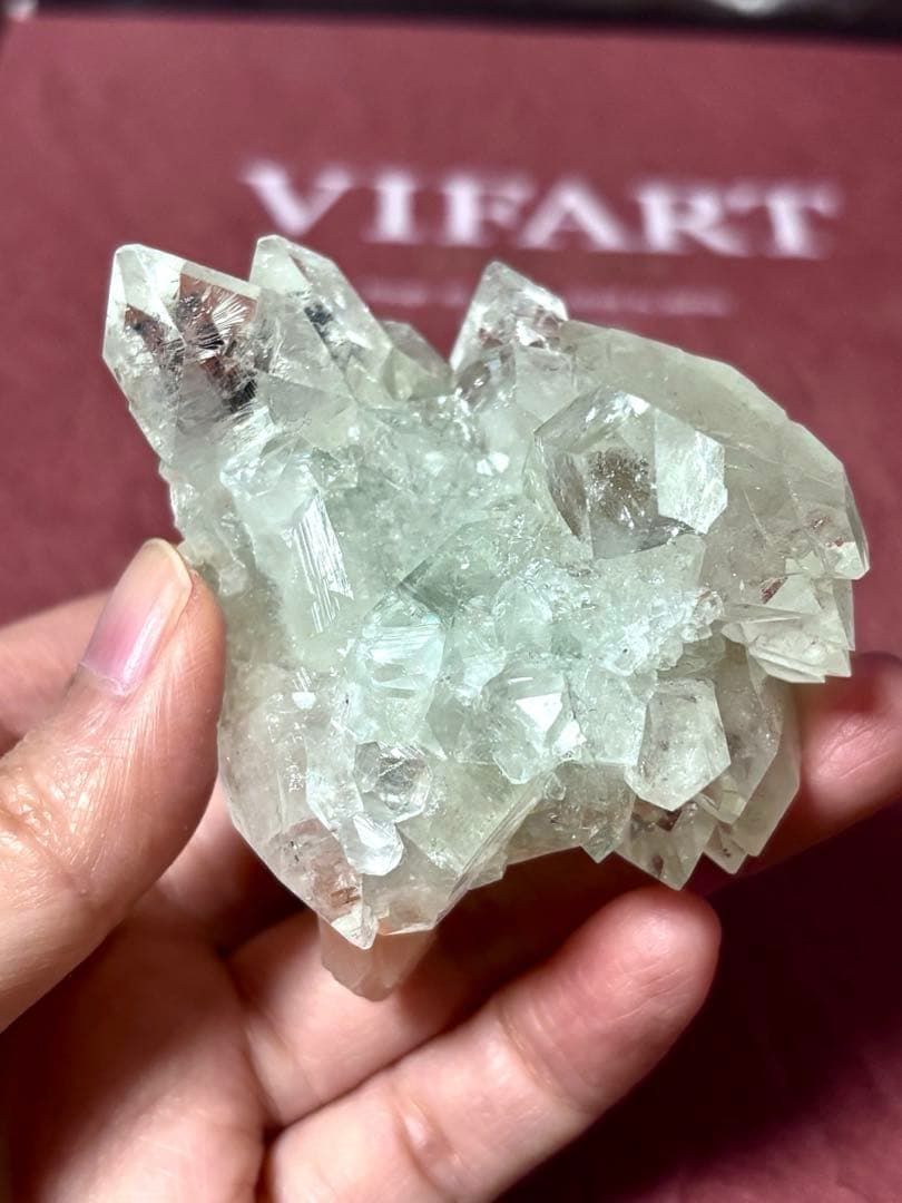 【レア】グリーンアポフィライト 原石 インド産 魚眼石 鉱物標本 天然石