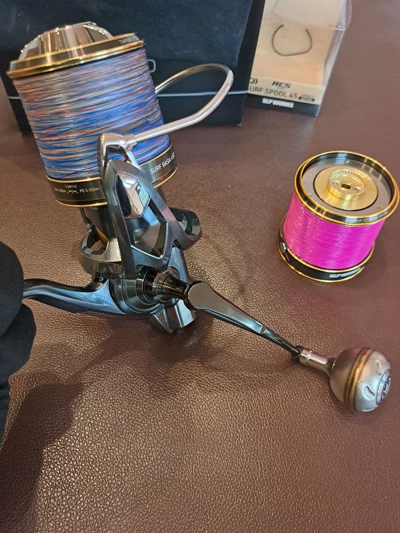 [状態良]ダイワ 21サーフベーシア45QD RCSサーフスプール付きゴメクサス