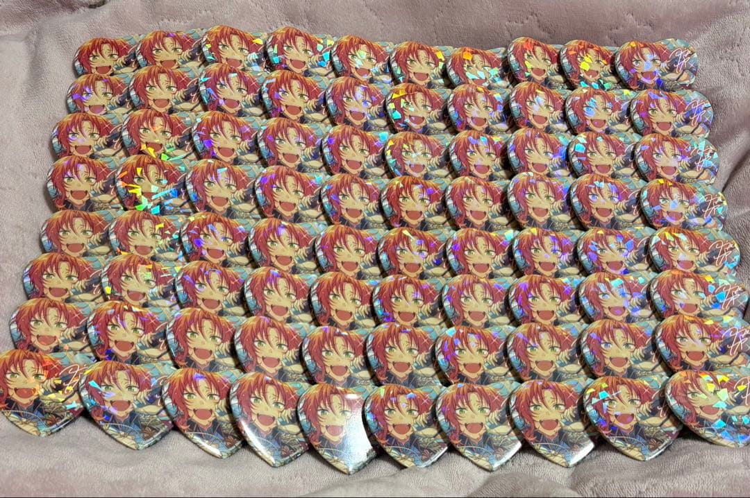 あんスタ 月永レオ とるパカ ハート缶バッジ 返礼祭 80