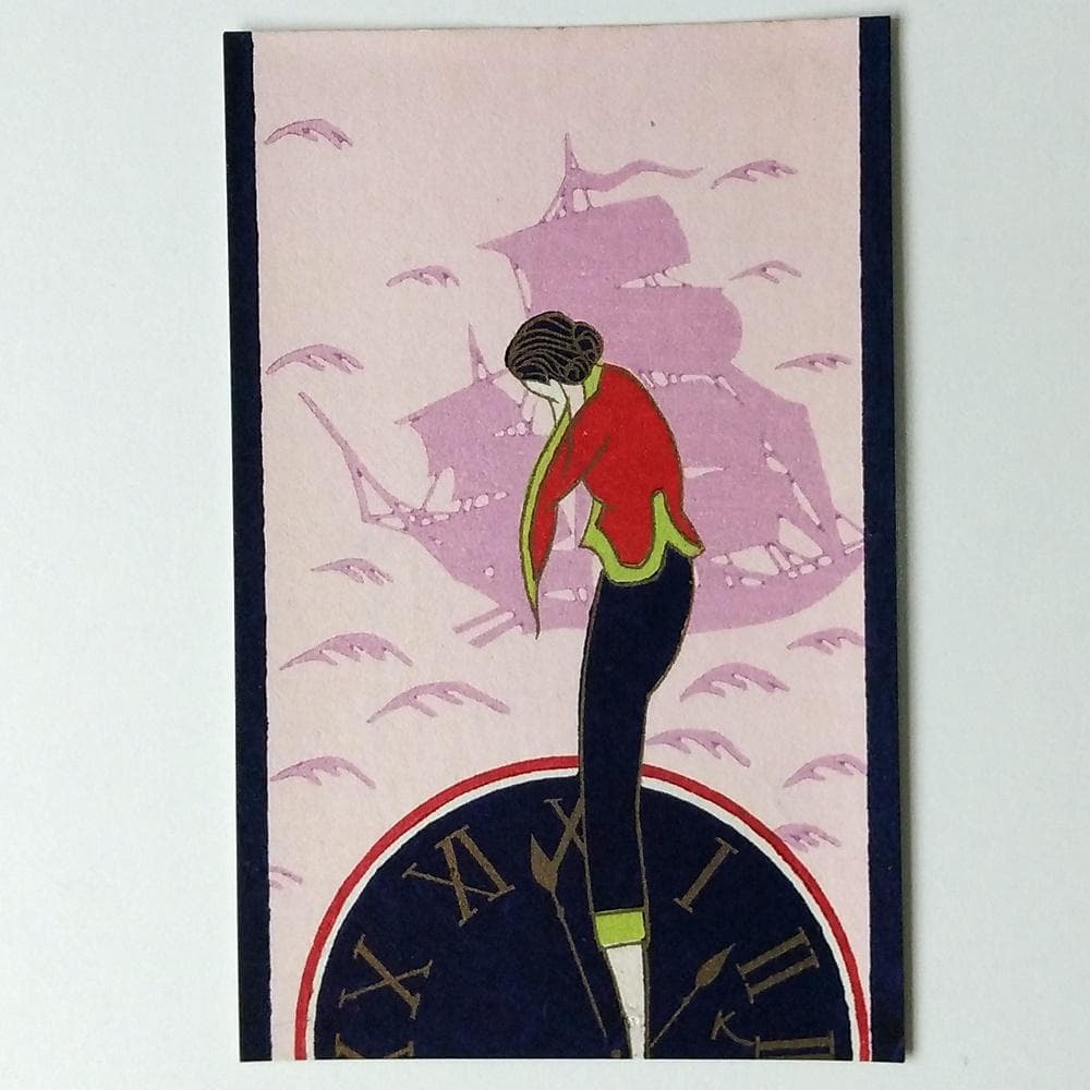 小林かいち 君待つ宵 4枚揃絵葉書