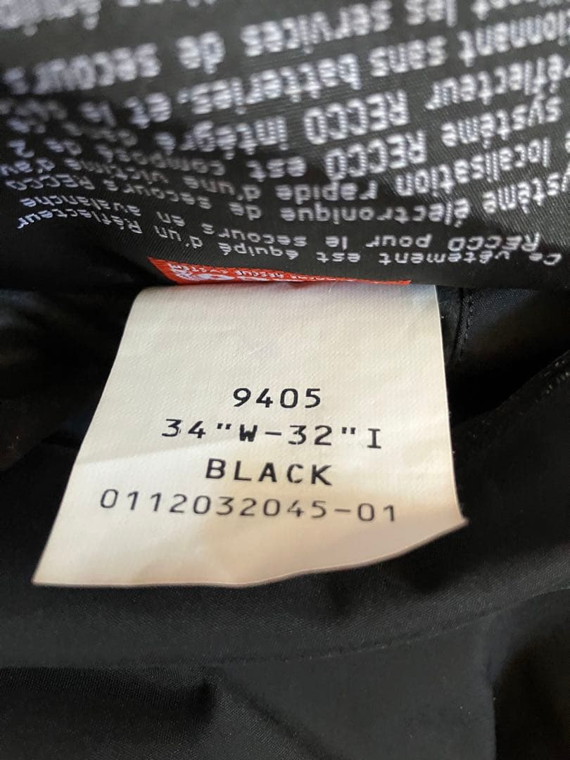 Arc'teryx スキーパンツ ブラック GORE-TEX Pro Shell