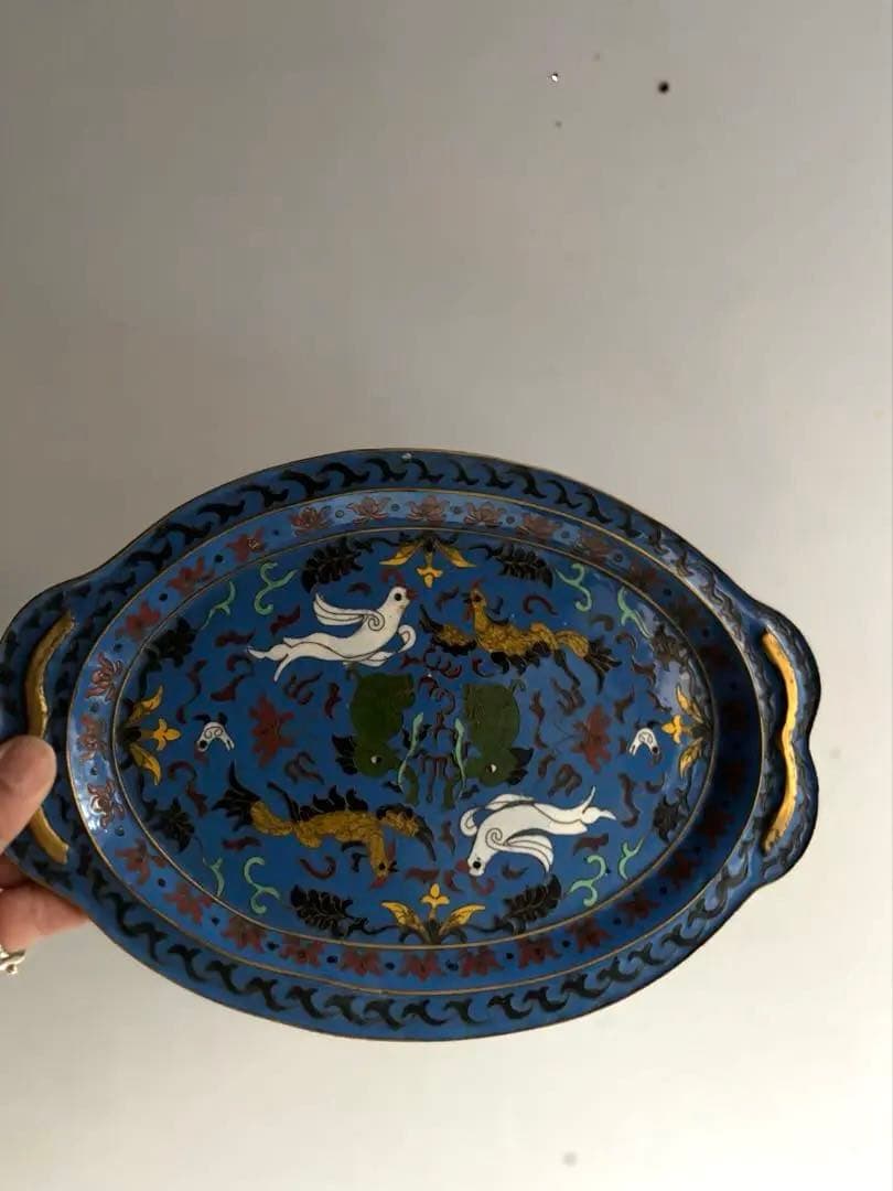 854 コレクション ヴィンテージ 七宝焼 ミニチュア 象のティーセット 景泰藍