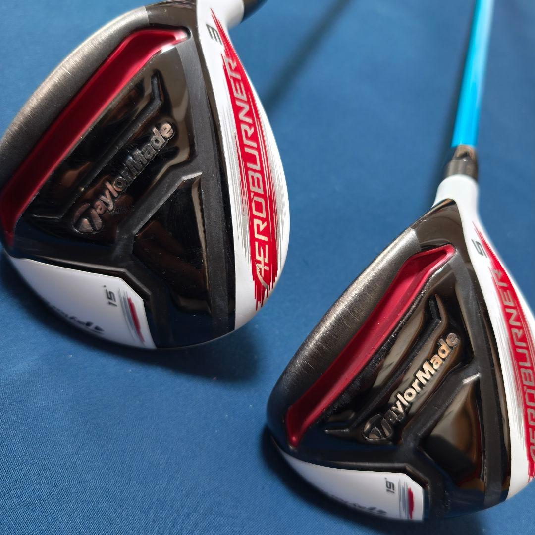 テーラーメイド ／ エアロバーナー FW 3番＋5番セット ATTAS6☆ 6S