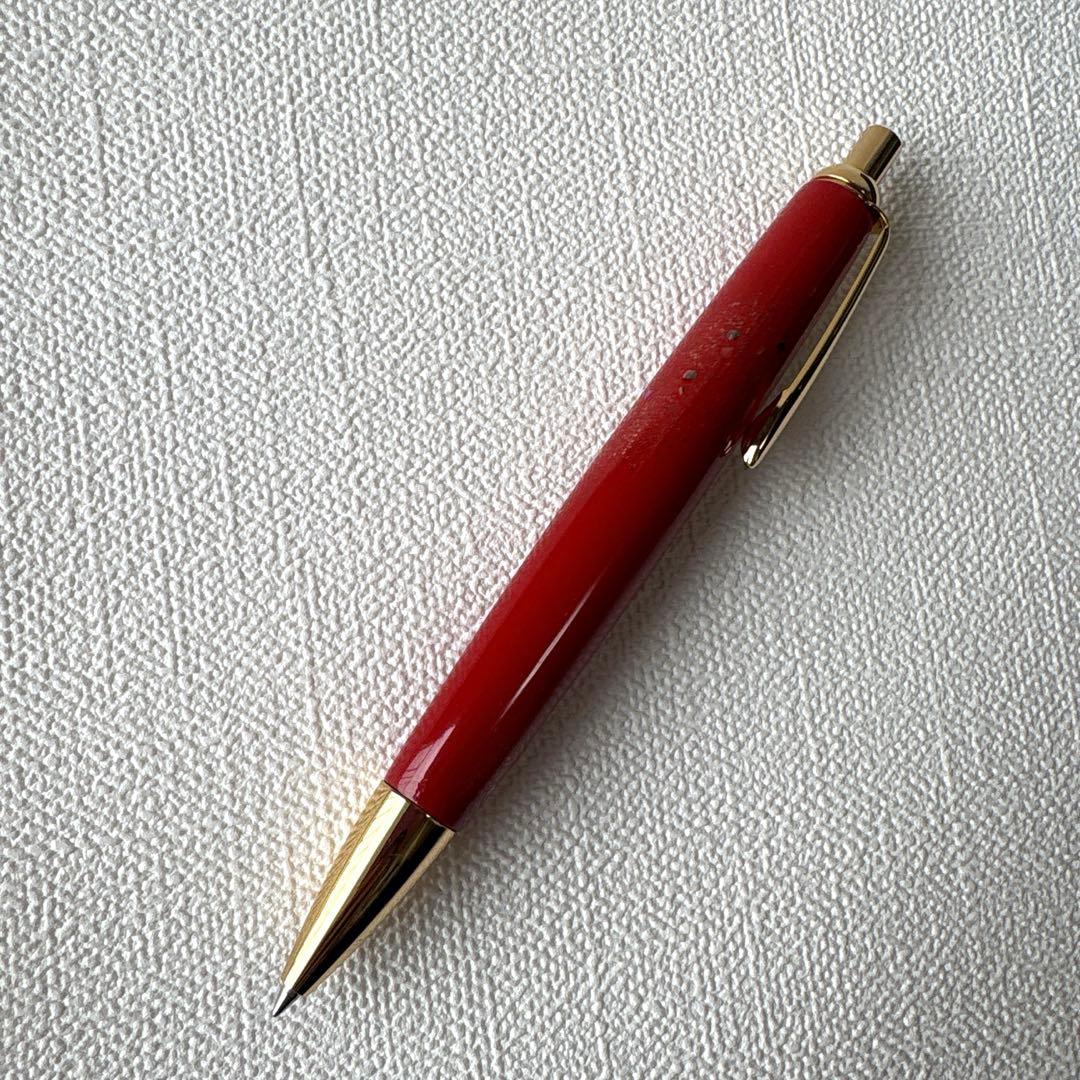 輪島塗ボールペン 螺鈿 漆 朱色