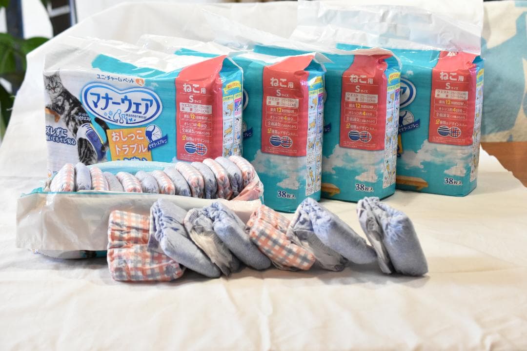 ユニチャーム マナーウェア Sサイズ 38枚入り新品未開封4個+開封品19個